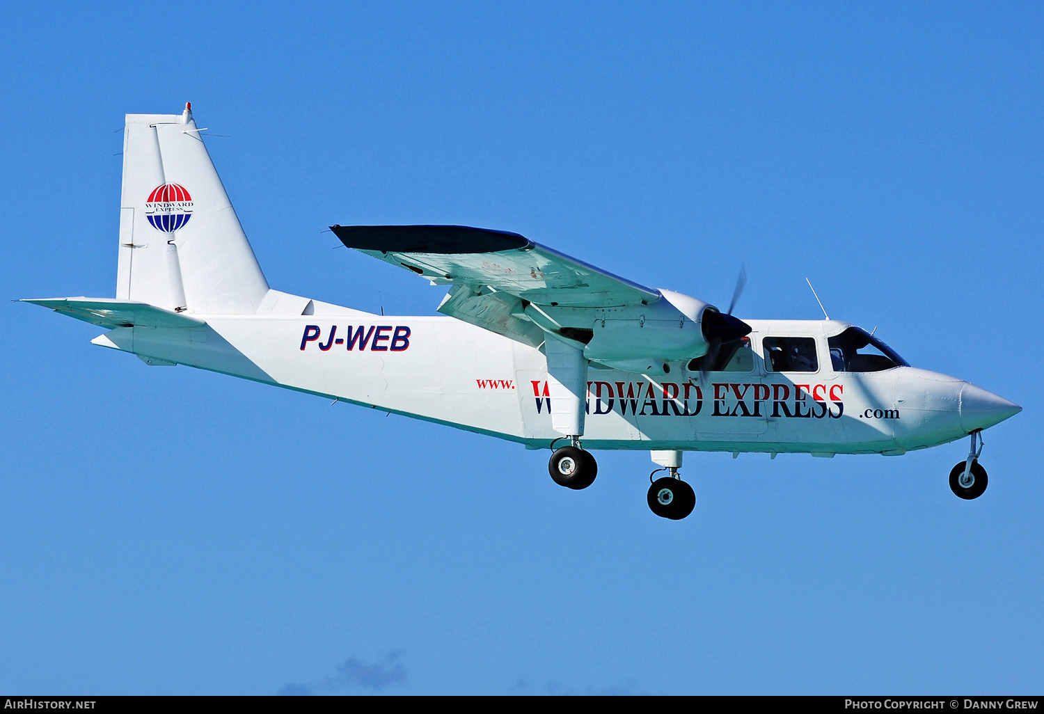Aircraft Photo of PJ-WEB | Britten-Norman BN-2B-20 Islander | Windward Express Airways | AirHistory.net #210160