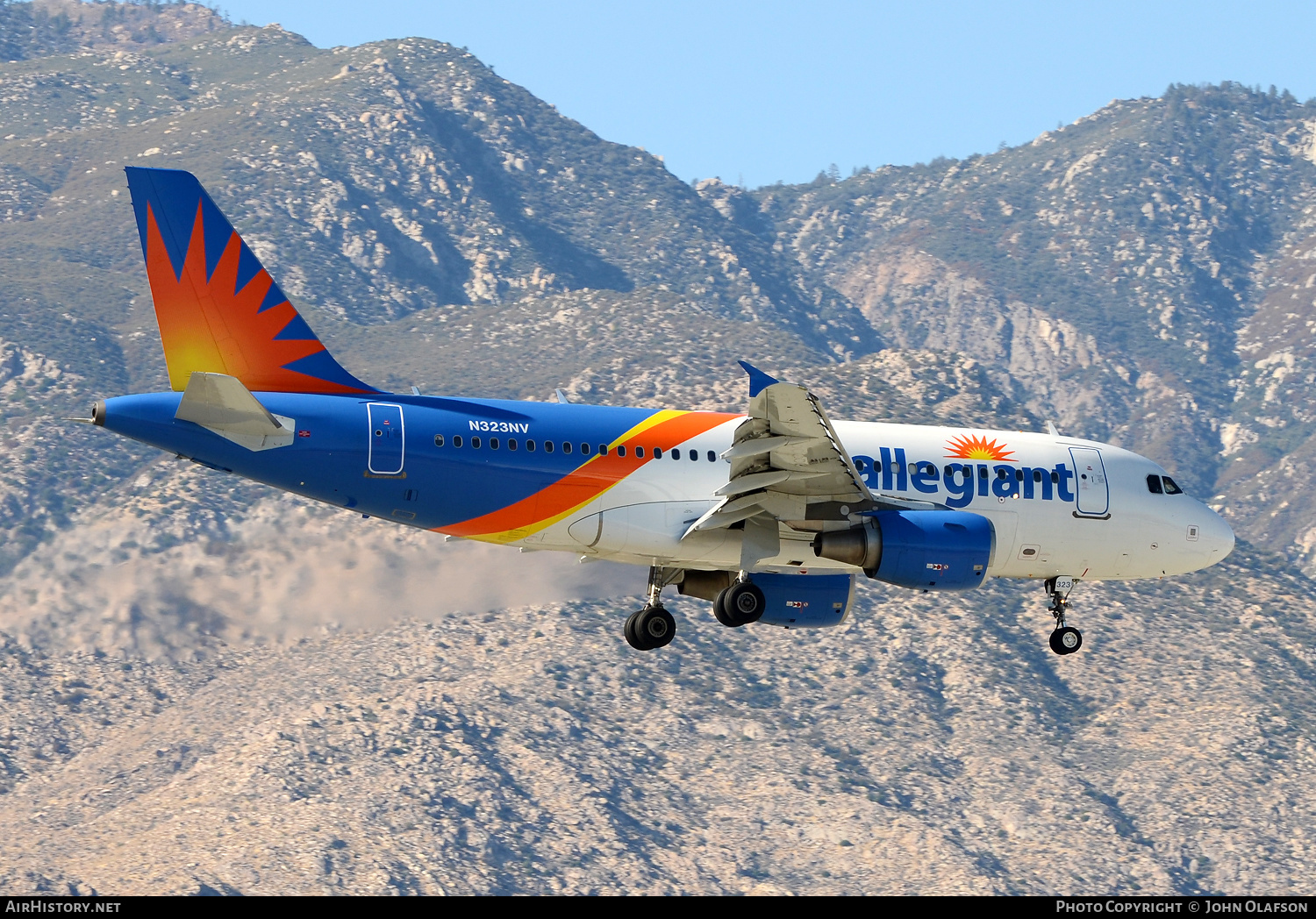 Aircraft Photo of N323NV | Airbus A319-111 | Allegiant Air | AirHistory.net #210182