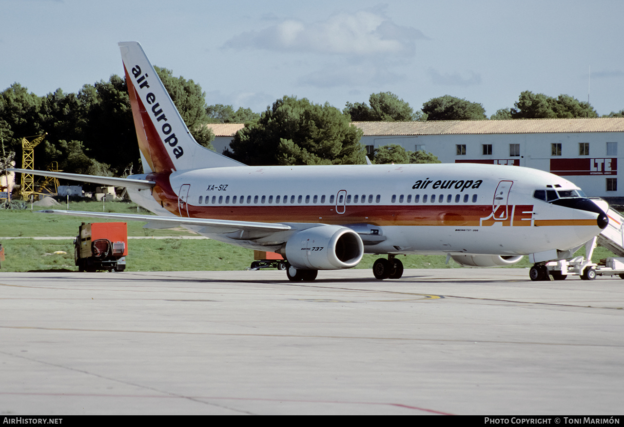 Aircraft Photo of XA-SIZ | Boeing 737-3Y0 | Air Europa | AirHistory.net #210231