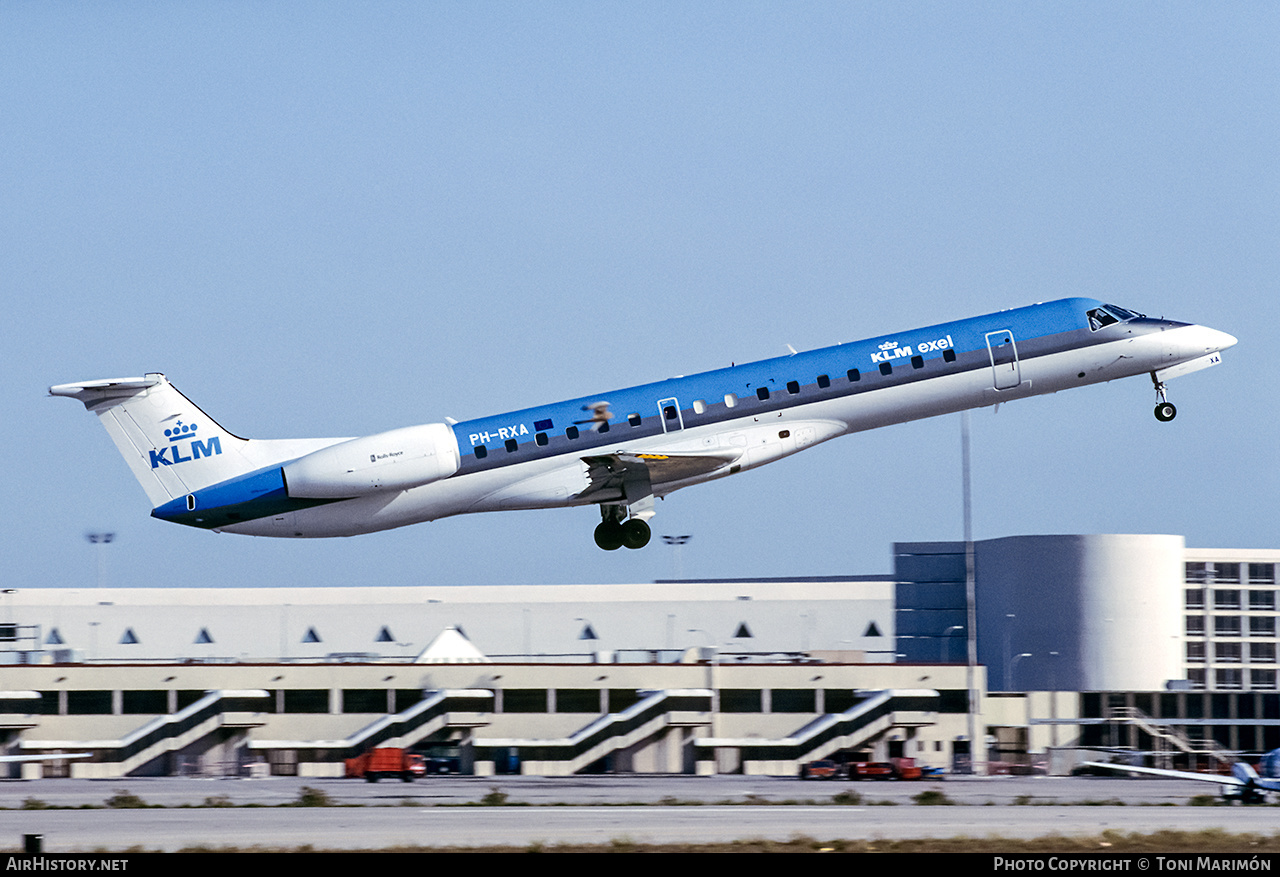 Aircraft Photo of PH-RXA | Embraer ERJ-145MP (EMB-145MP) | KLM Exel | AirHistory.net #210232