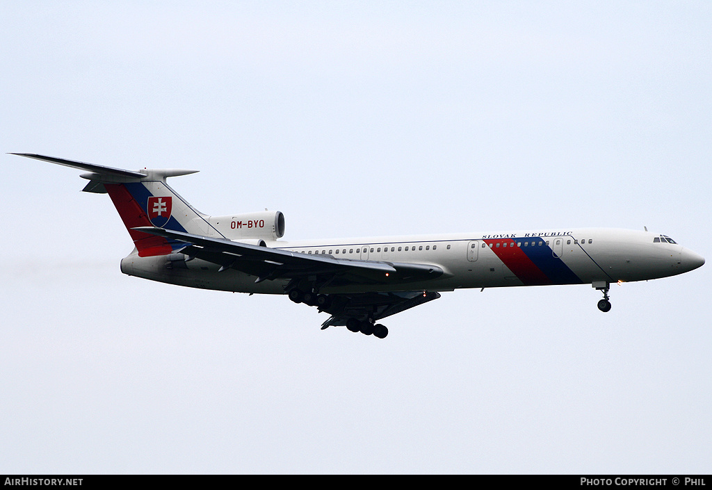 Aircraft Photo of OM-BYO | Tupolev Tu-154M | Slovakia - Government | AirHistory.net #210234