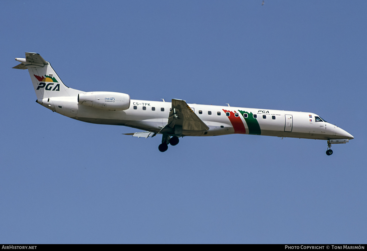 Aircraft Photo of CS-TPK | Embraer ERJ-145EP (EMB-145EP) | Portugália Airlines - PGA | AirHistory.net #210277