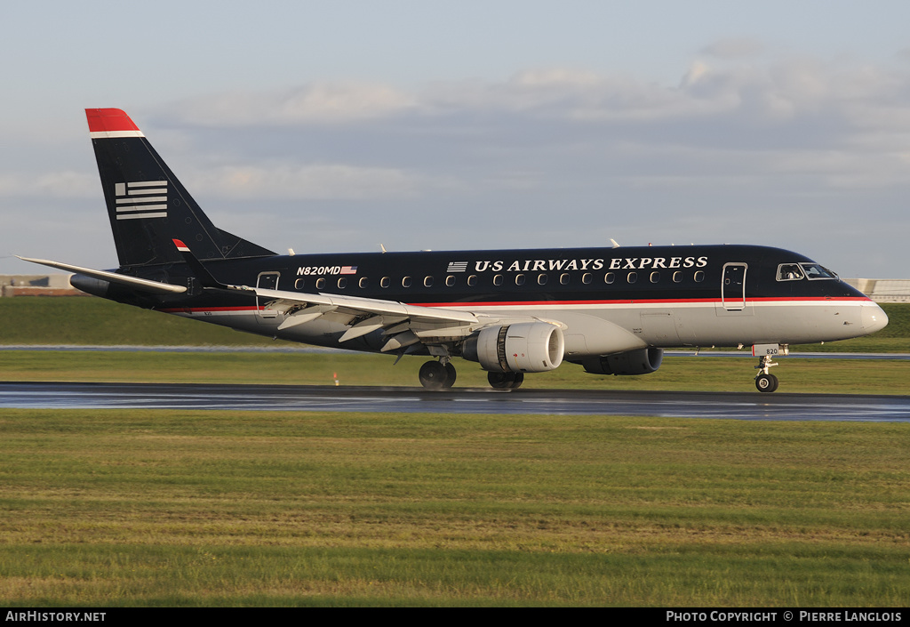 Aircraft Photo of N820MD | Embraer 170SU (ERJ-170-100SU) | US Airways Express | AirHistory.net #210370