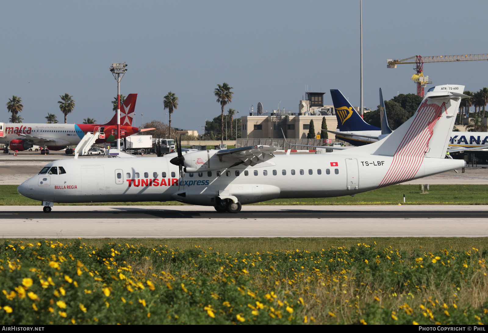 Aircraft Photo of TS-LBF | ATR ATR-72-600 (ATR-72-212A) | Tunisair | AirHistory.net #210428