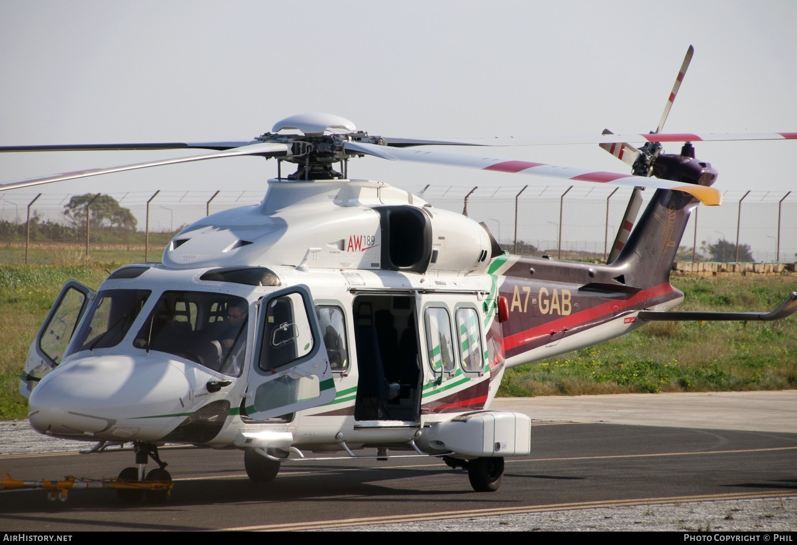 Aircraft Photo of A7-GAB | AgustaWestland AW-189 | Gulf Helicopters | AirHistory.net #210447