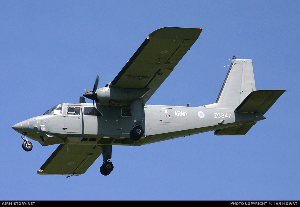 Aircraft Photo of ZG847 | Britten-Norman BN-2T Defender AL1 | UK - Army | AirHistory.net #210491