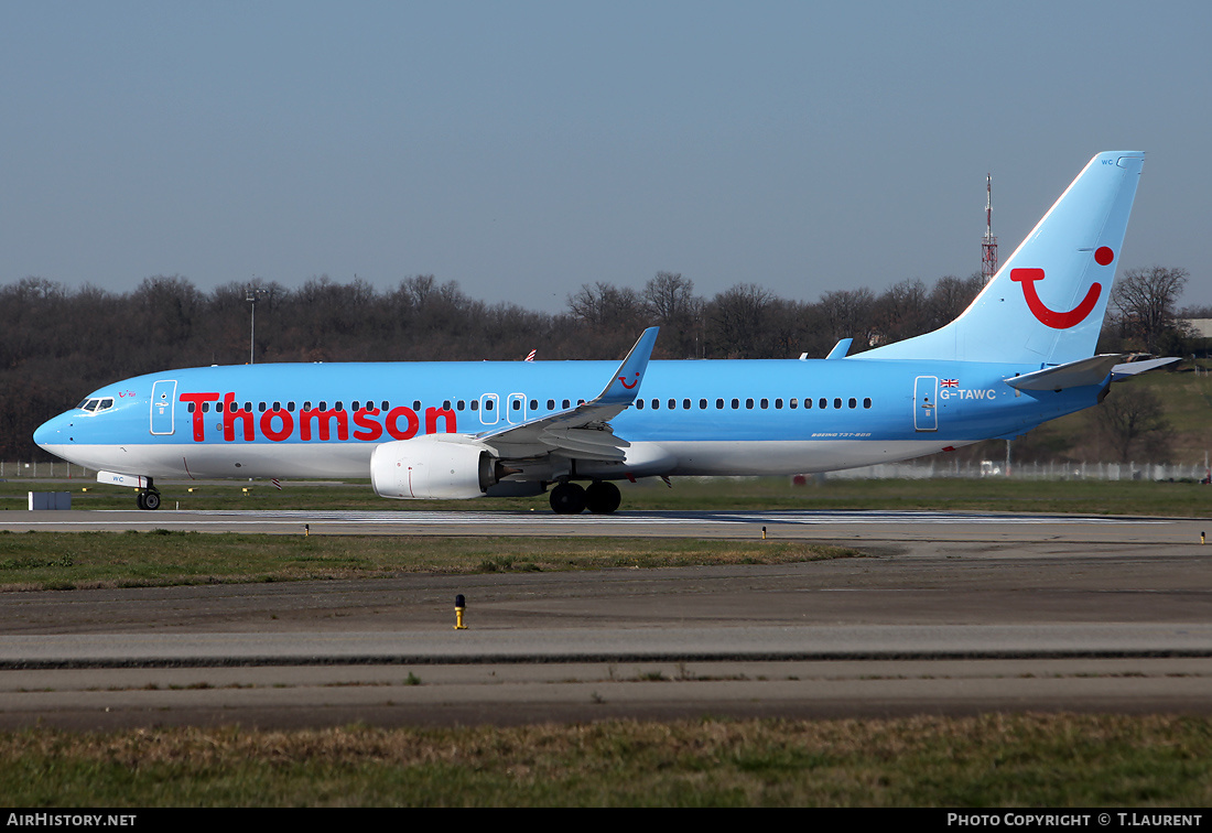 Aircraft Photo of G-TAWC | Boeing 737-8K5 | Thomson Airways | AirHistory.net #210502