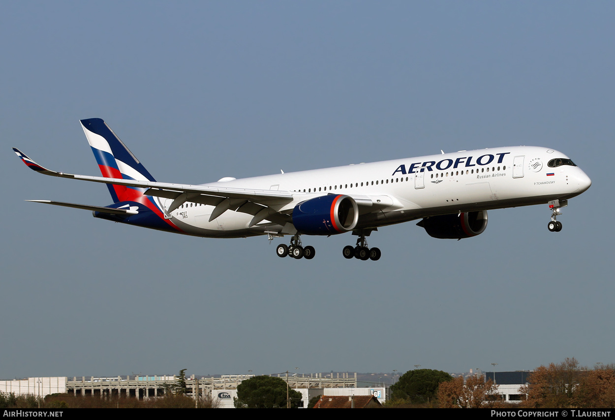 Aircraft Photo of F-WZGT | Airbus A350-942 | Aeroflot - Russian Airlines | AirHistory.net #210506