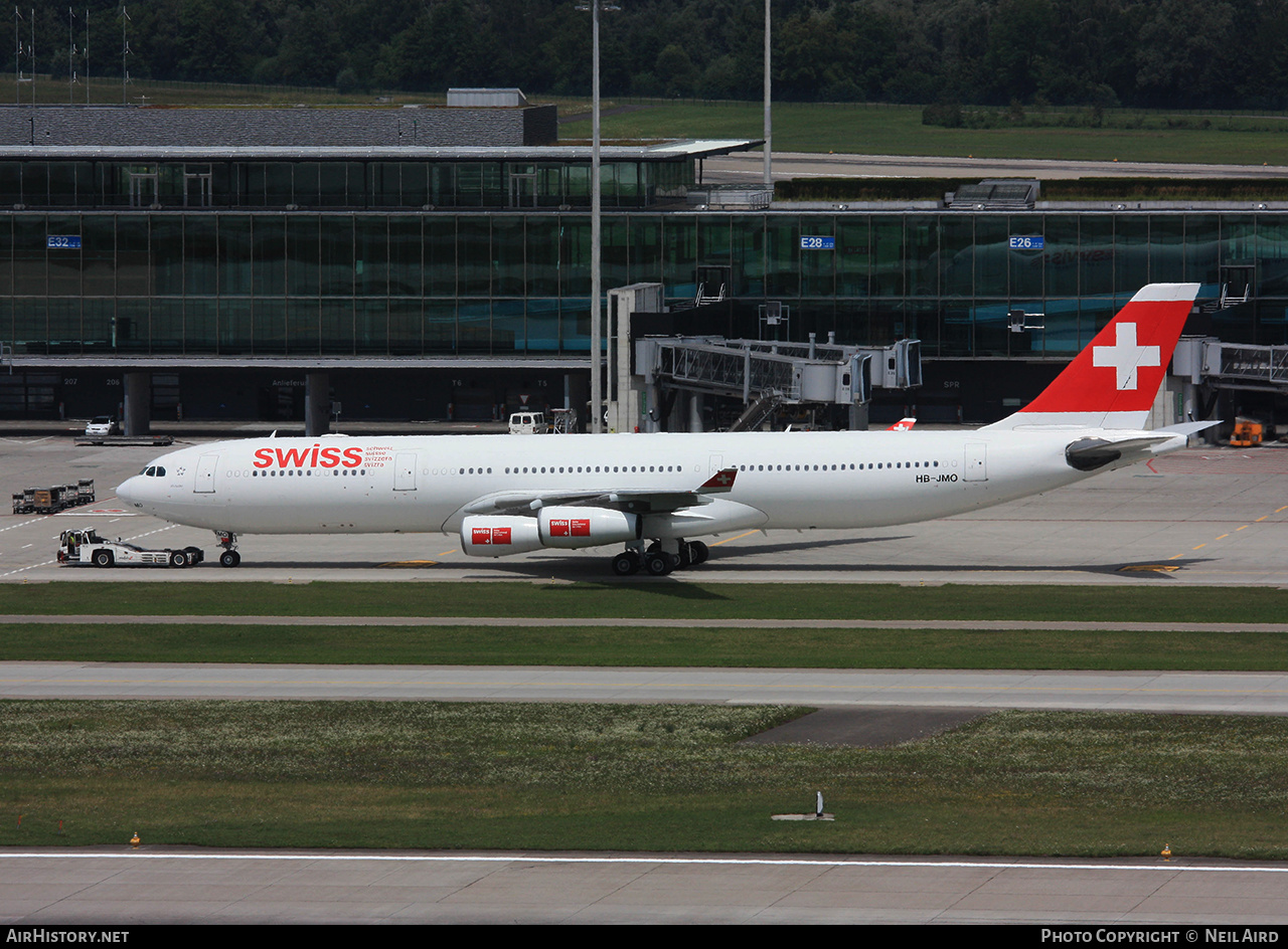Aircraft Photo of HB-JMO | Airbus A340-313 | Swiss International Air Lines | AirHistory.net #210529