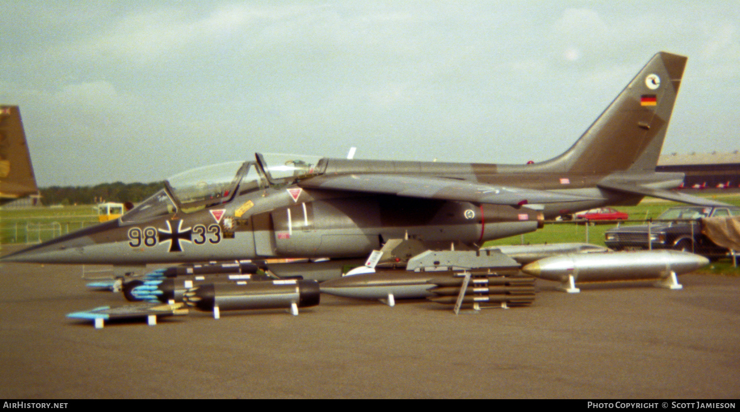 Aircraft Photo of 9833 | Dassault-Dornier Alpha Jet | Germany - Air Force | AirHistory.net #210591