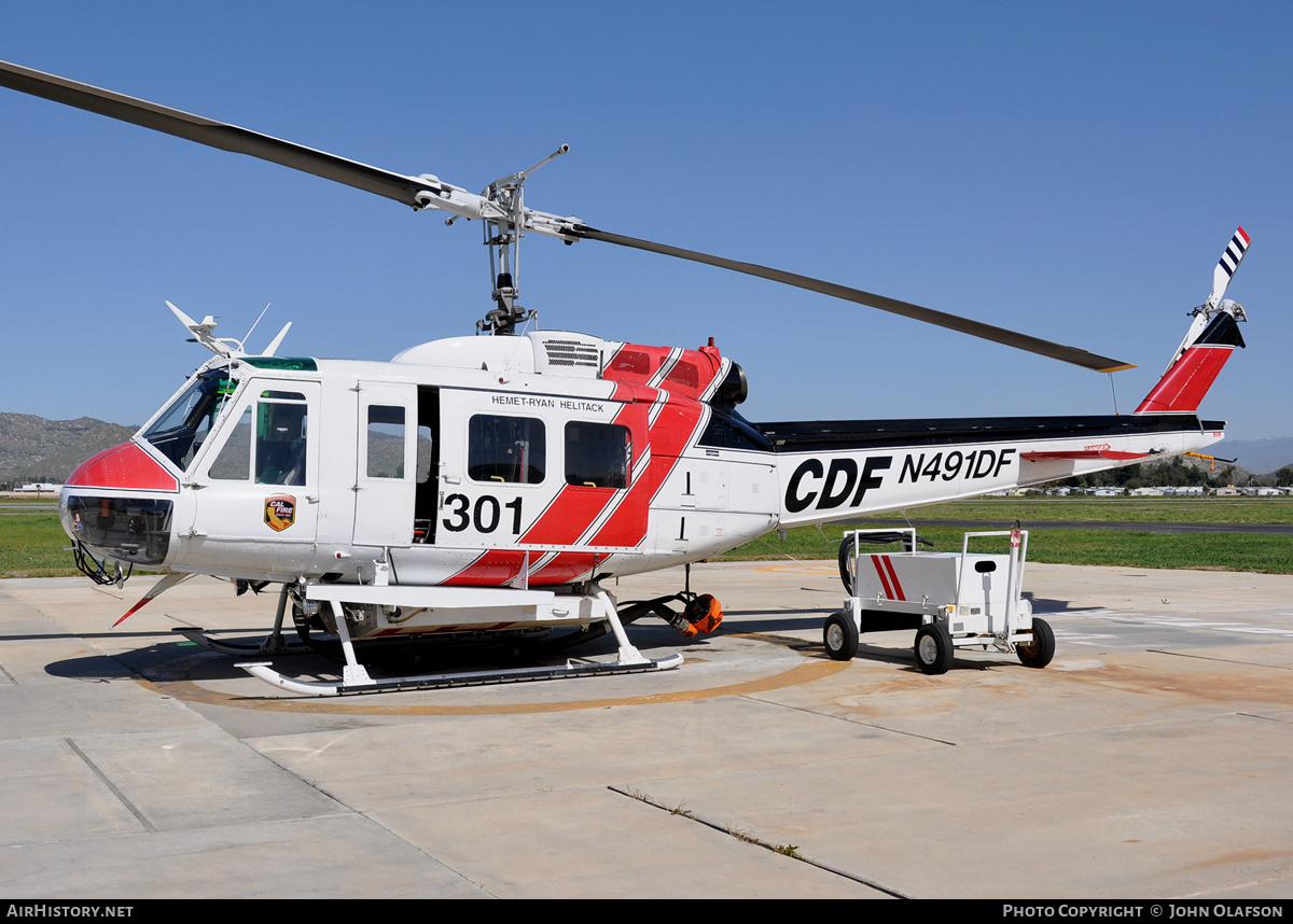 Aircraft Photo of N491DF | Bell EH-1H Iroquois | California Department of Forestry - CDF | AirHistory.net #210633