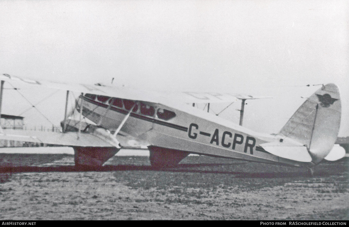 Aircraft Photo of G-ACPR | De Havilland D.H. 89 Dragon Rapide | Railway Air Services | AirHistory.net #210652