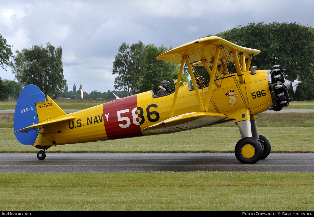 Aircraft Photo of N74650 / 586 | Boeing N2S-3 Kaydet (B75N1) | USA - Navy | AirHistory.net #210676