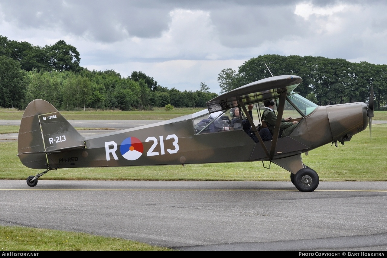 Aircraft Photo of PH-RED / R-213 | Piper PA-18-125 Super Cub | Netherlands - Air Force | AirHistory.net #210695