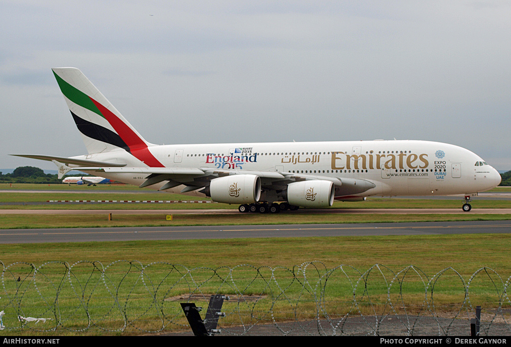 Aircraft Photo of A6-EDJ | Airbus A380-861 | Emirates | AirHistory.net #210702