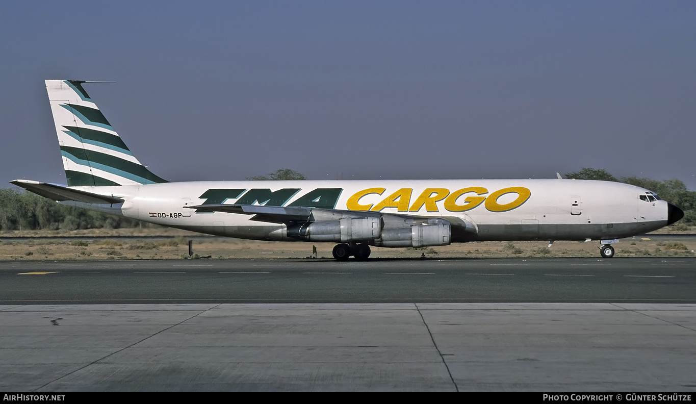 Aircraft Photo of OD-AGP | Boeing 707-321C | TMA Cargo - Trans Mediterranean Airways | AirHistory.net #210704