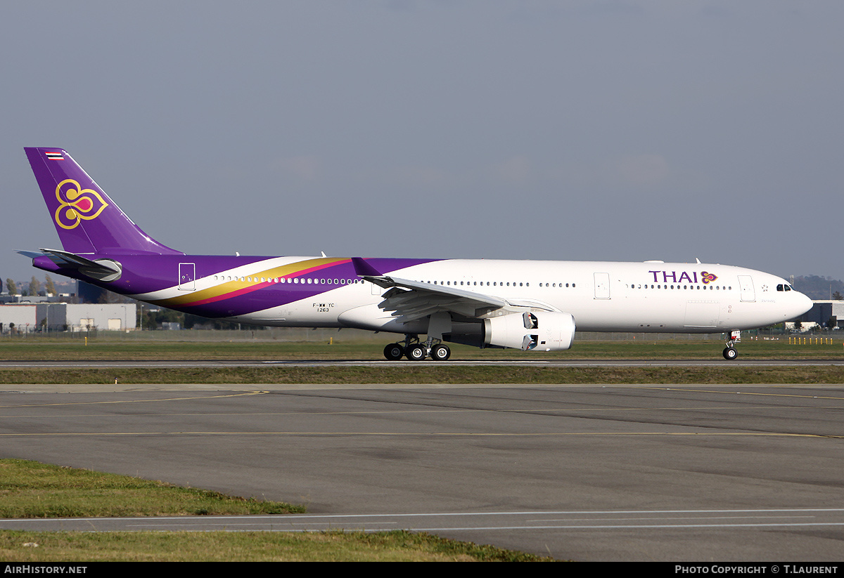 Aircraft Photo of F-WWYC | Airbus A330-343 | Thai Airways International | AirHistory.net #210707