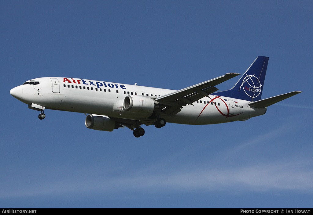 Aircraft Photo of OM-AEX | Boeing 737-4Y0 | AirExplore - Axe | AirHistory.net #210727