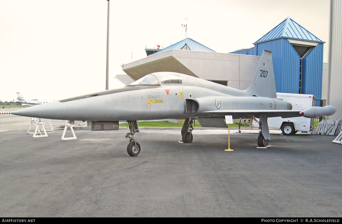 Aircraft Photo of 207 | Northrop F-5A Freedom Fighter | Norway - Air Force | AirHistory.net #210742