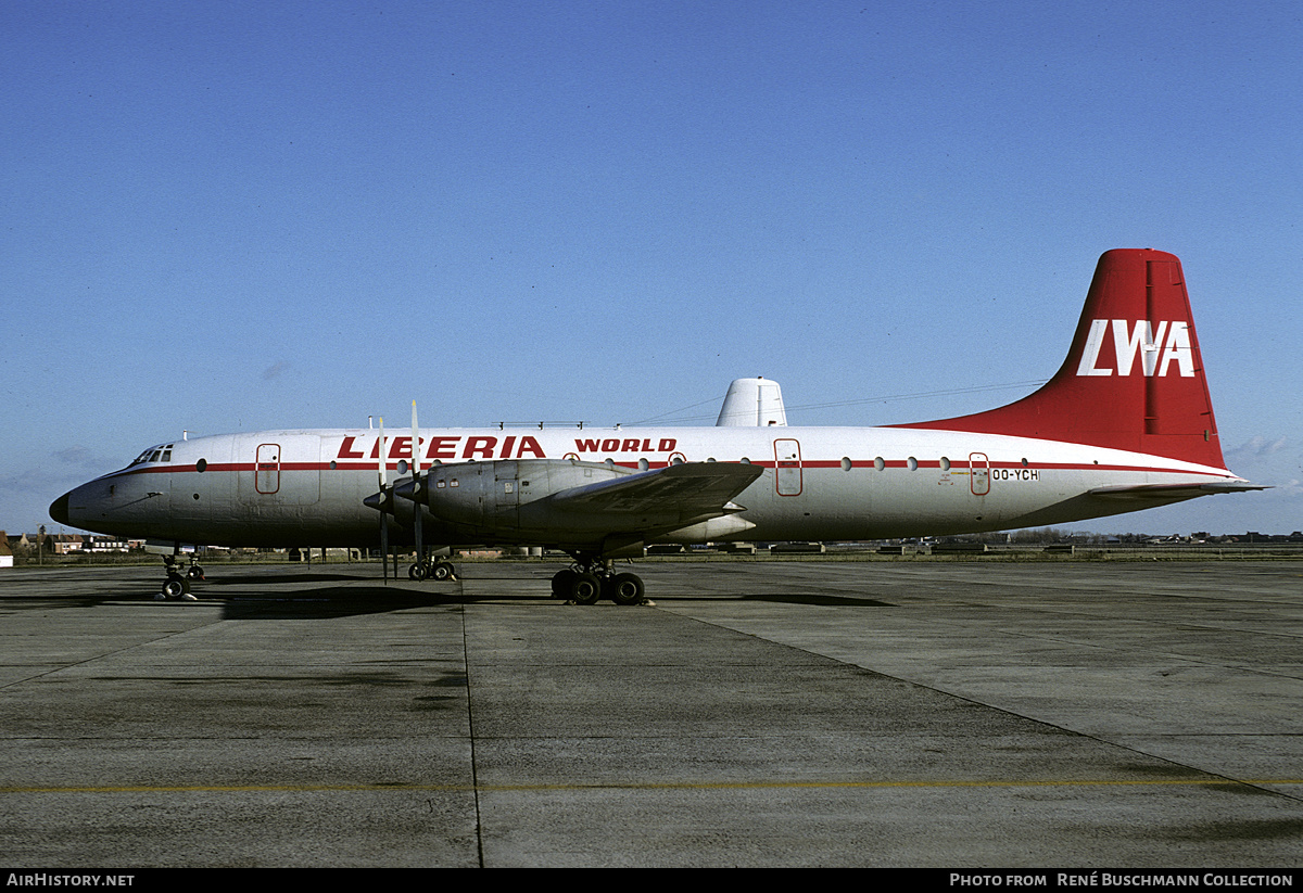 Aircraft Photo of OO-YCH | Bristol 175 Britannia 253F | LWA - Liberia World Airlines | AirHistory.net #210743