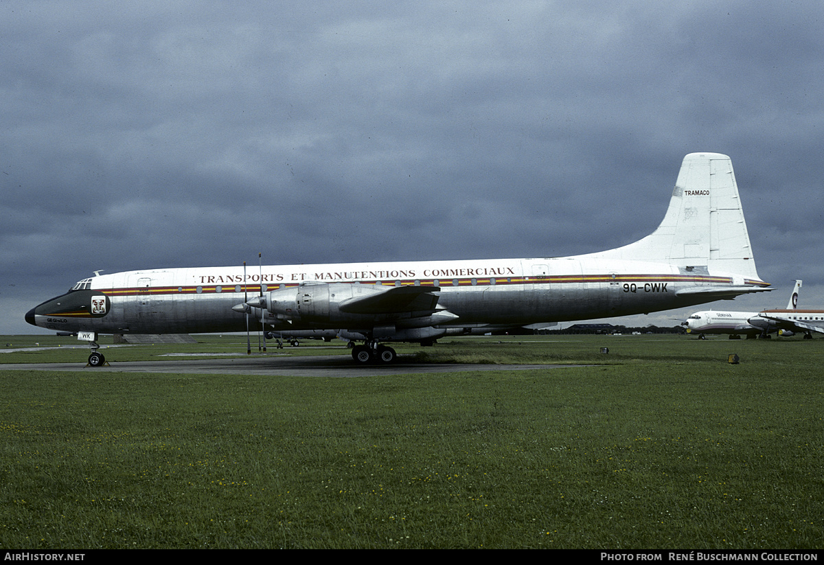 Aircraft Photo of 9Q-CWK | Canadair CL-44-6 Yukon | Transportations et Manutentions Commerciaux - TRAMACO | AirHistory.net #210758