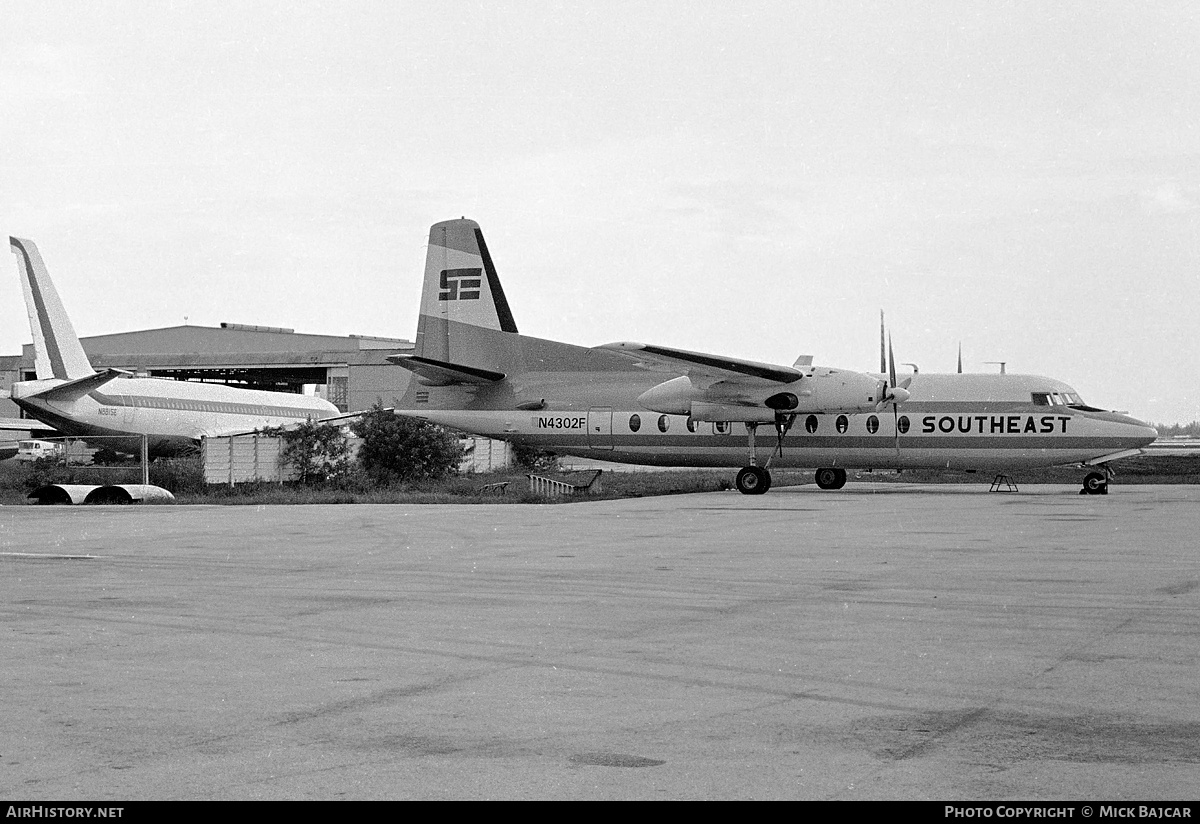 Aircraft Photo of N4302F | Fairchild F-27 | Southeast Airlines | AirHistory.net #210898