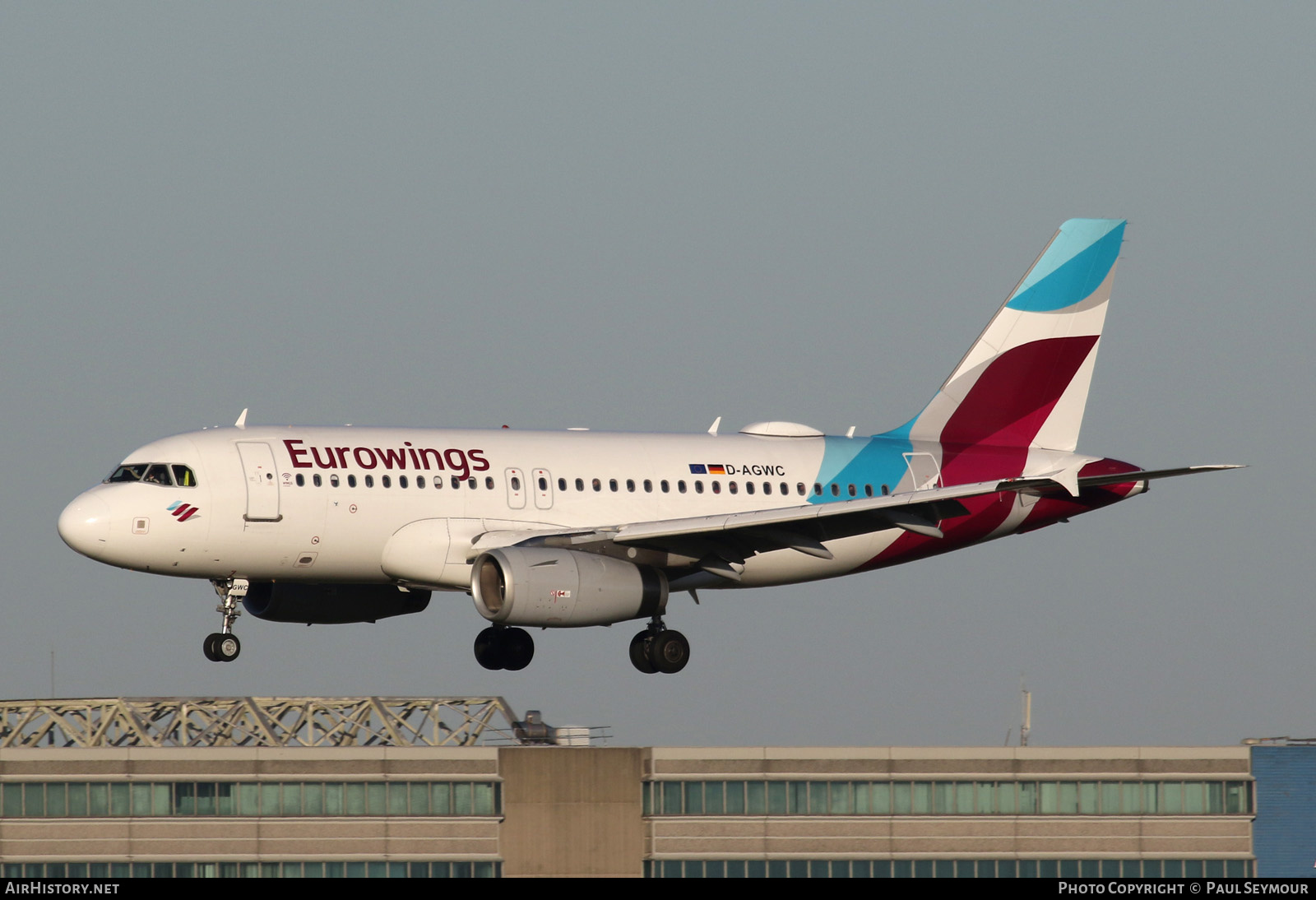 Aircraft Photo of D-AGWC | Airbus A319-132 | Eurowings | AirHistory.net #210909