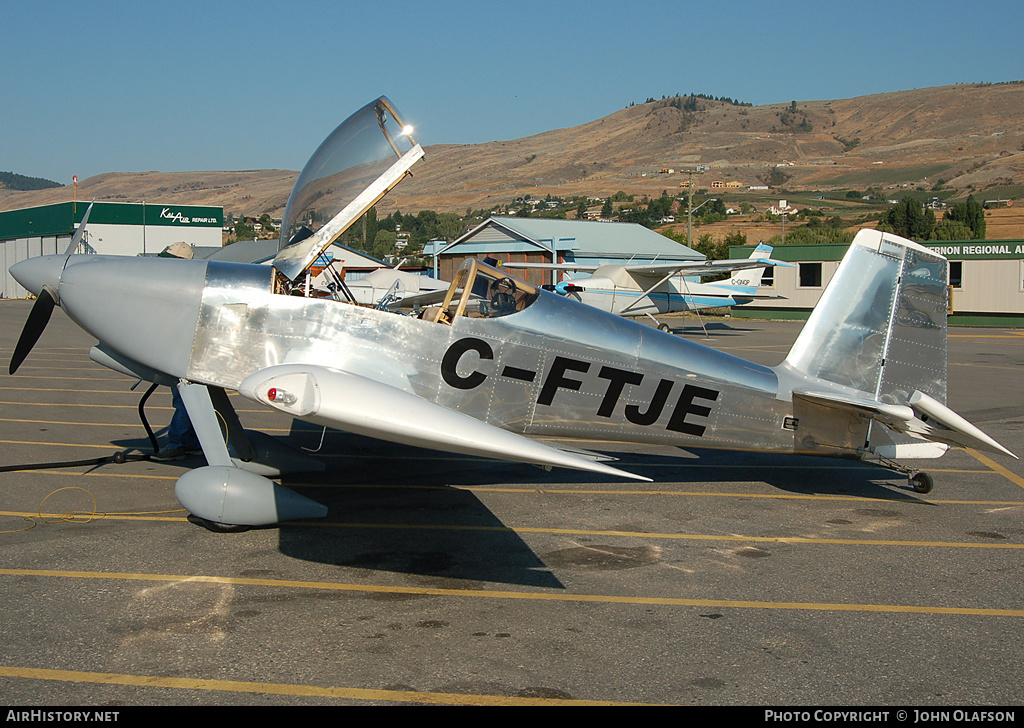 Aircraft Photo of C-FTJE | Van's RV-9 | AirHistory.net #210921