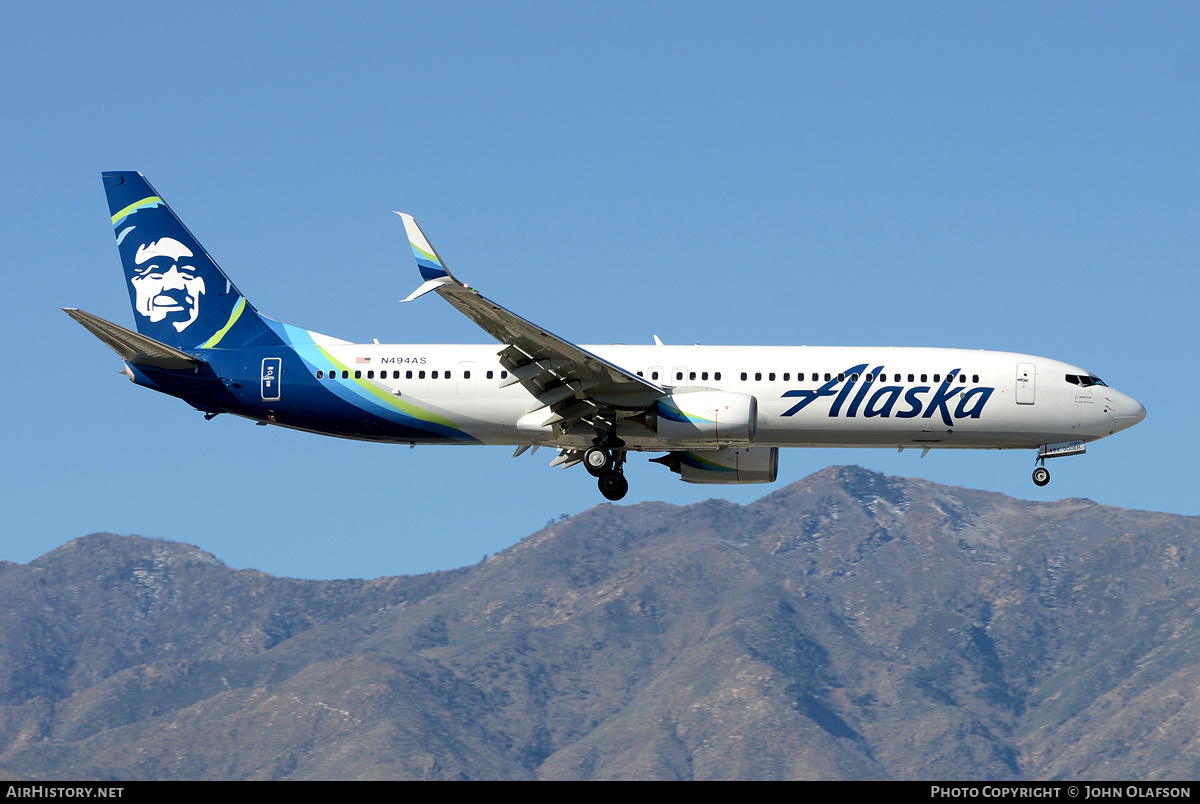 Aircraft Photo of N494AS | Boeing 737-990/ER | Alaska Airlines | AirHistory.net #210923