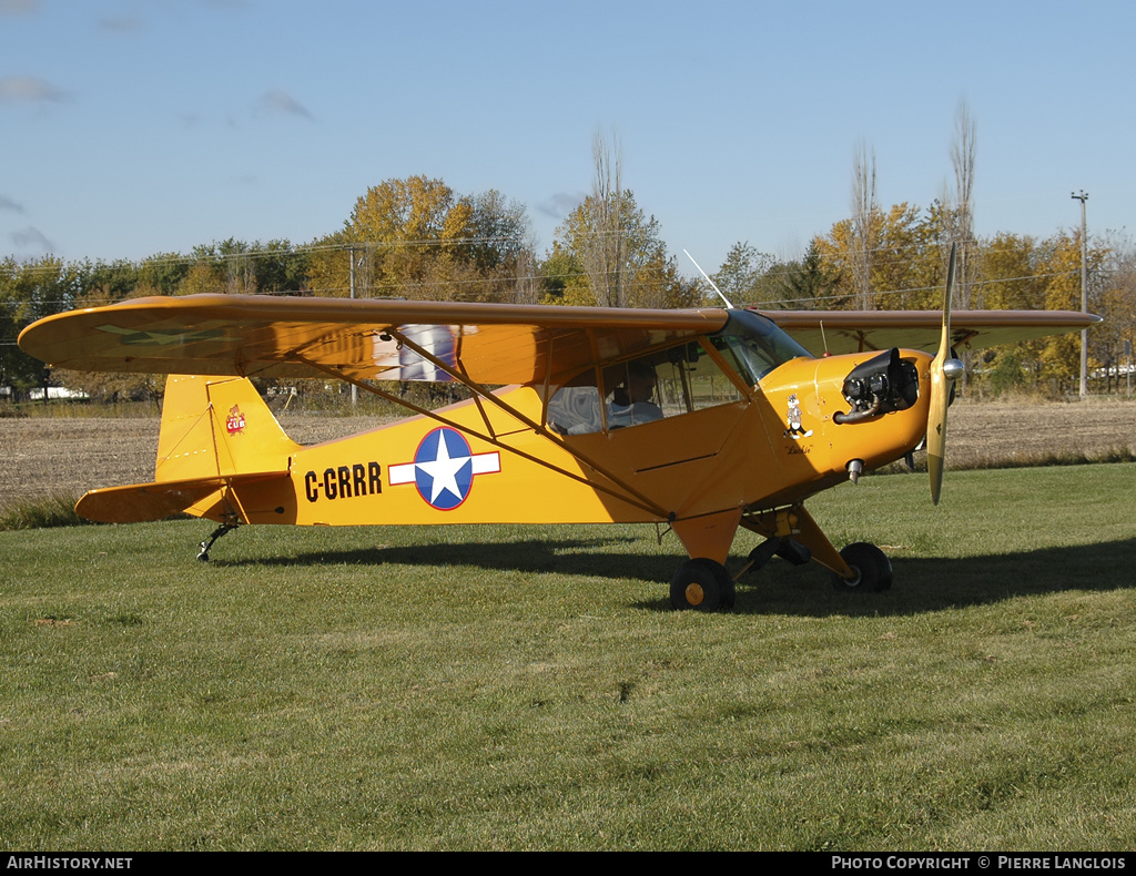 Aircraft Photo of C-GRRR | Piper J-3C-65 Cub | USA - Air Force | AirHistory.net #210971