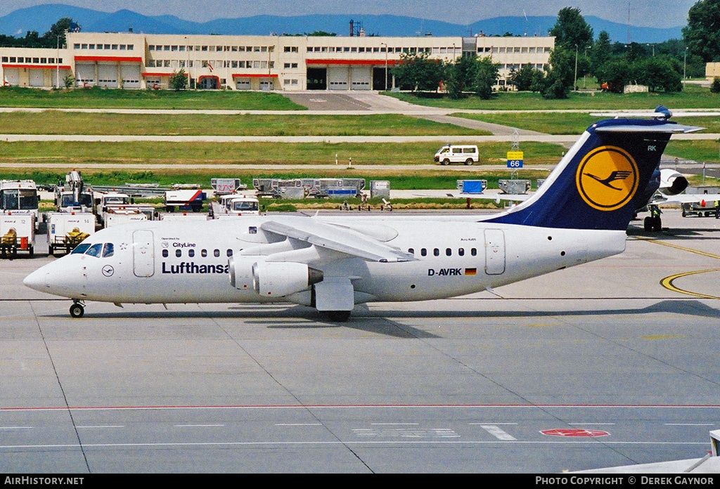 Aircraft Photo of D-AVRK | British Aerospace Avro 146-RJ85 | Lufthansa Regional | AirHistory.net #211015