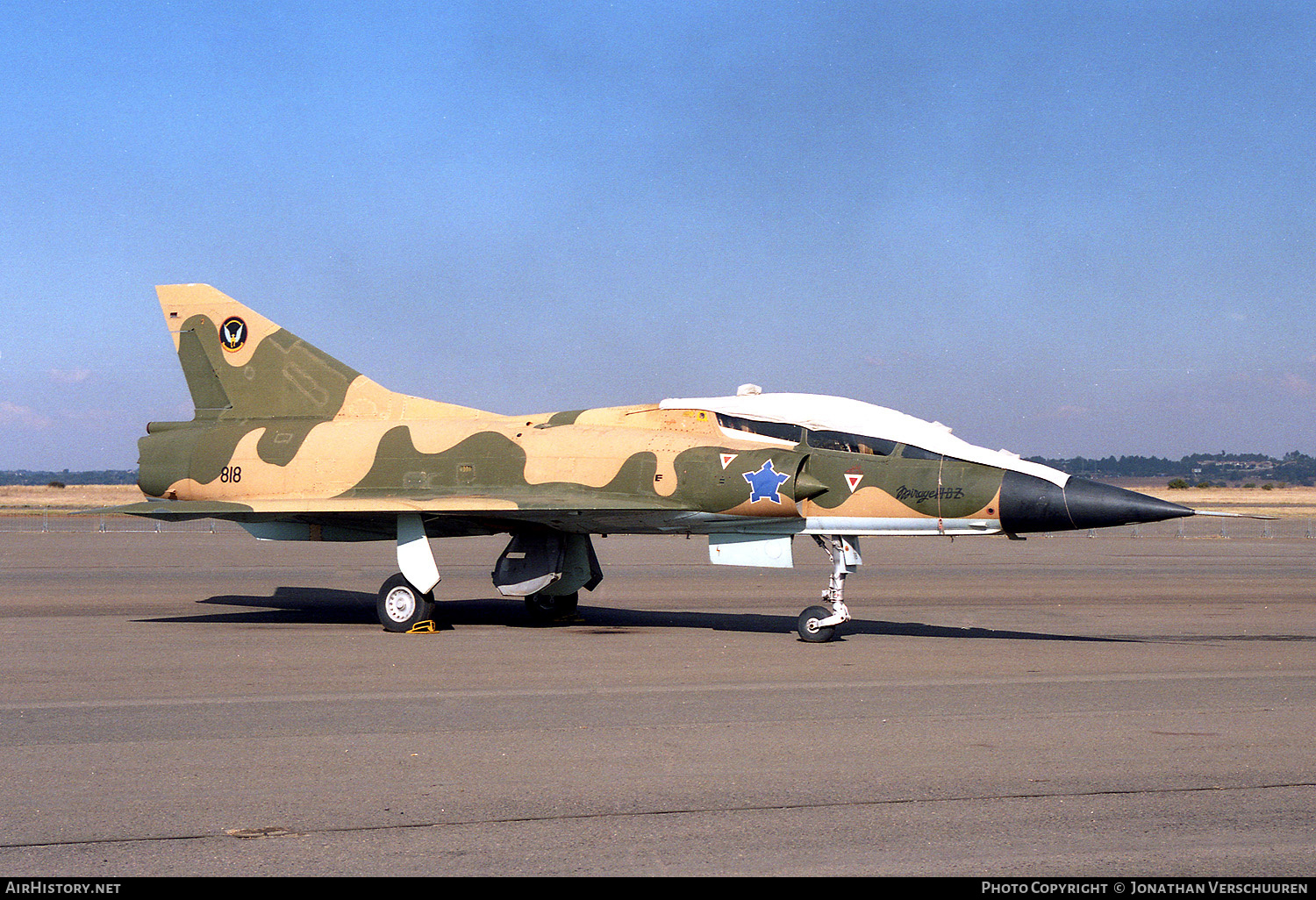 Aircraft Photo of 818 | Dassault Mirage IIIBZ | South Africa - Air Force | AirHistory.net #211040