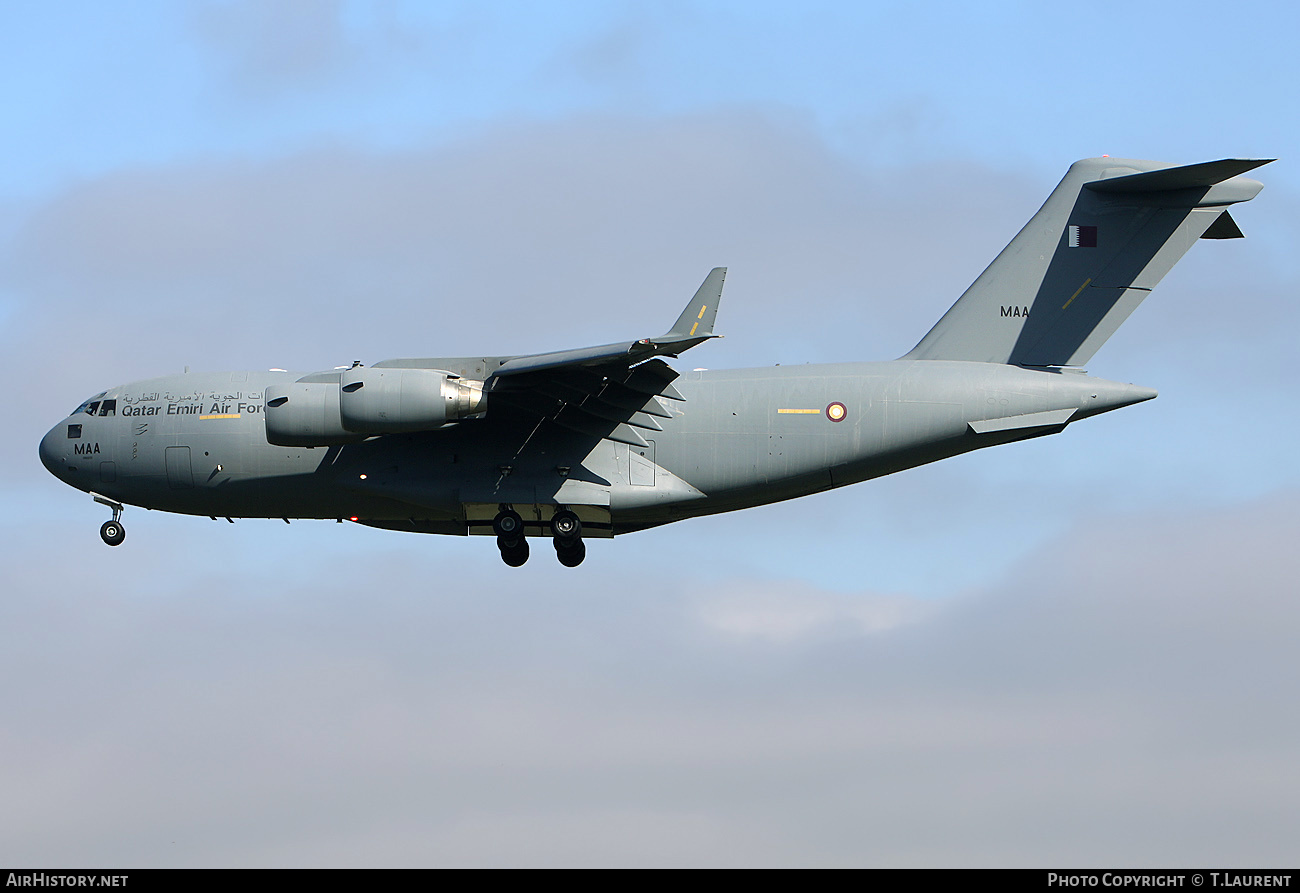 Aircraft Photo of A7-MAA / MAA | Boeing C-17A Globemaster III | Qatar - Air Force | AirHistory.net #211051