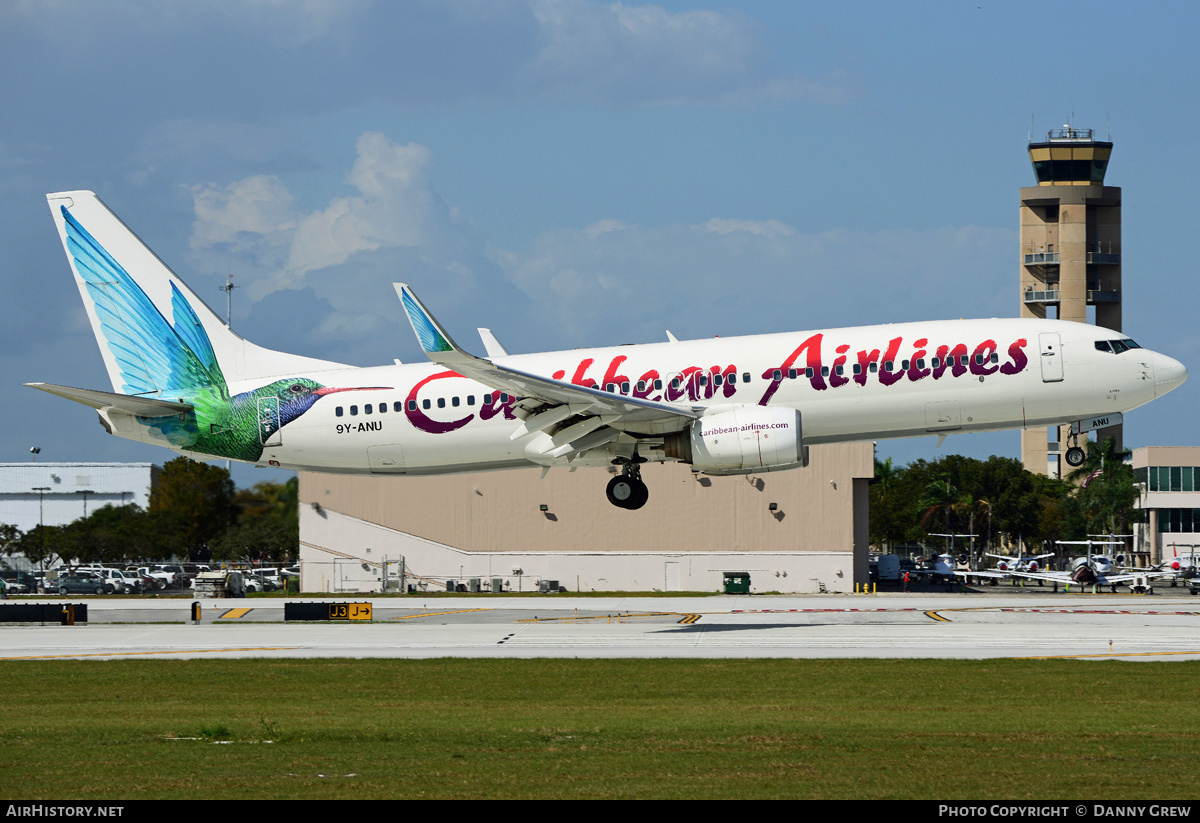 Aircraft Photo of 9Y-ANU | Boeing 737-8Q8 | Caribbean Airlines | AirHistory.net #211091