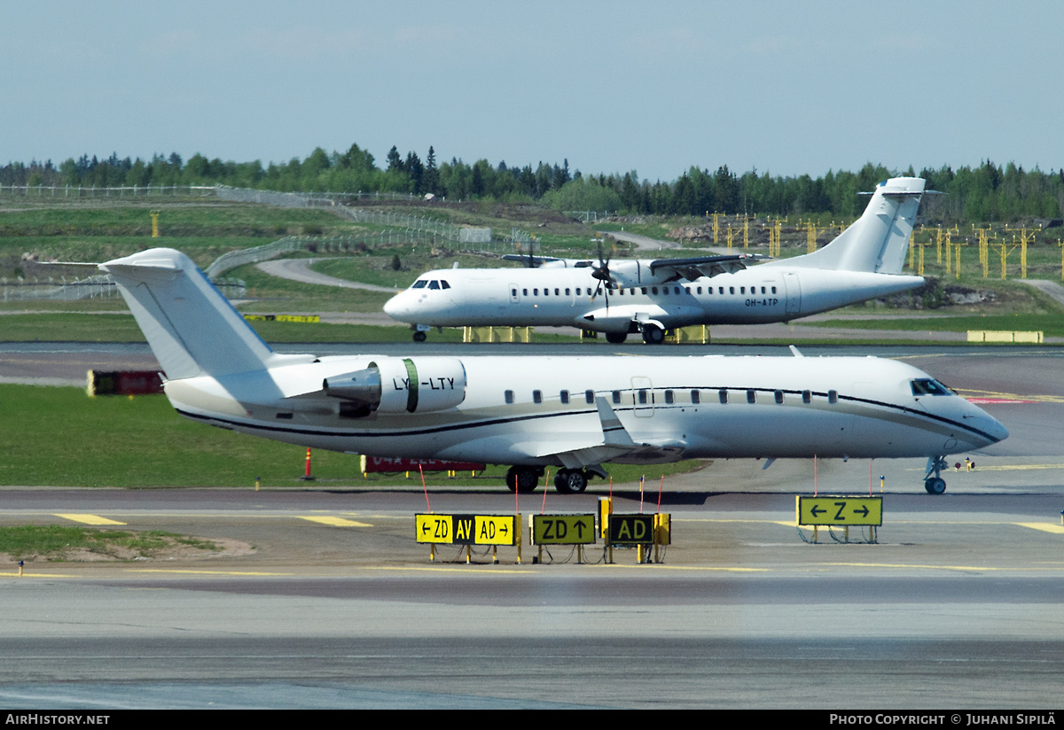 Aircraft Photo of LY-LTY | Bombardier Challenger 850 (CRJ-200SE/CL-600-2B19) | Charter Jets | AirHistory.net #211094