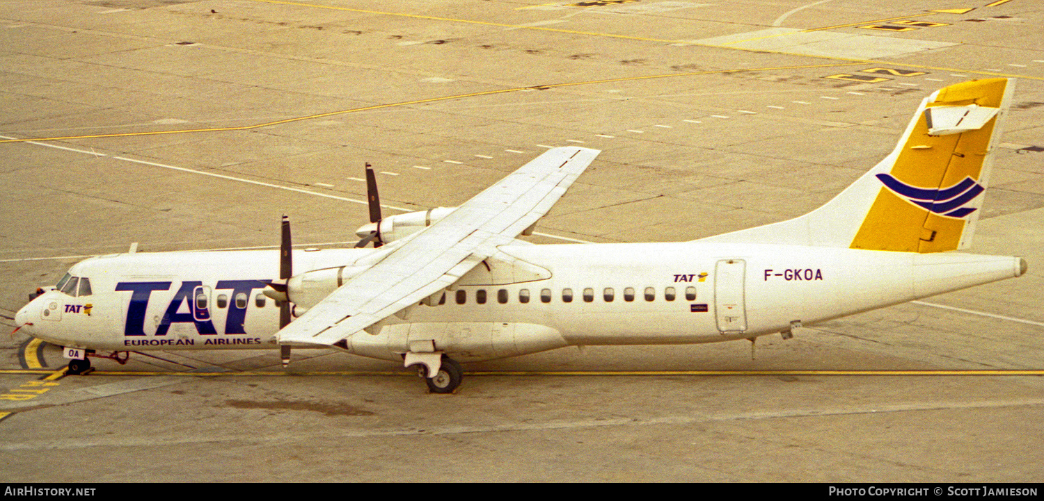 Aircraft Photo of F-GKOA | ATR ATR-72-202 | TAT - Transport Aérien Transrégional | AirHistory.net #211107