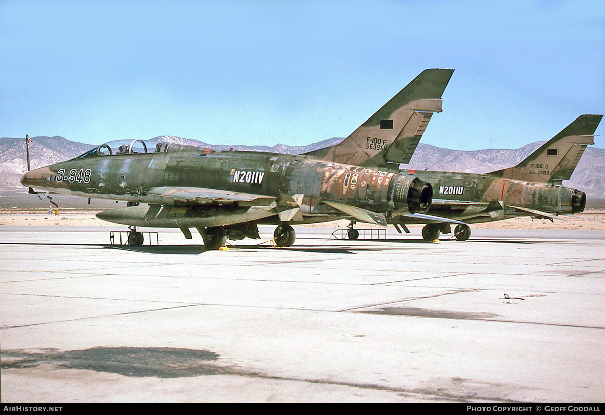 Aircraft Photo of N2011V | North American F-100F Super Sabre | USA - Air Force | AirHistory.net #211131