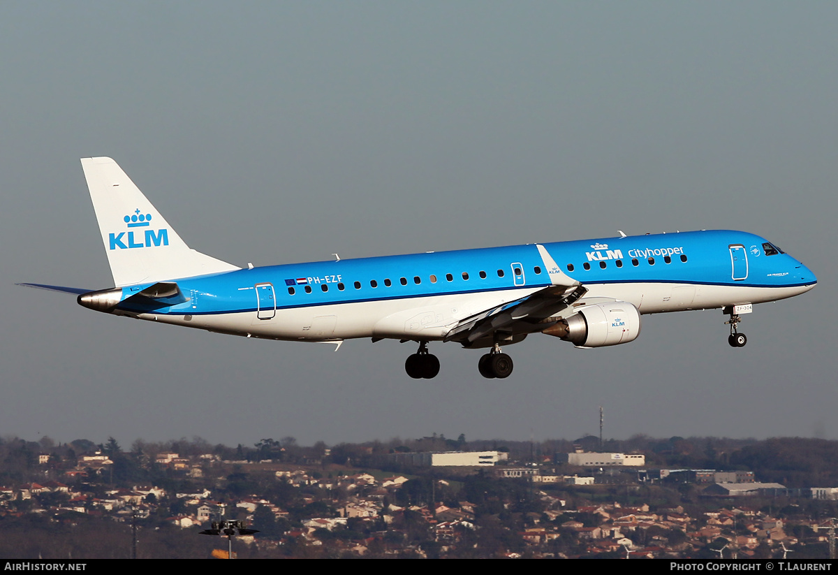 Aircraft Photo of PH-EZF | Embraer 190STD (ERJ-190-100STD) | KLM Cityhopper | AirHistory.net #211160