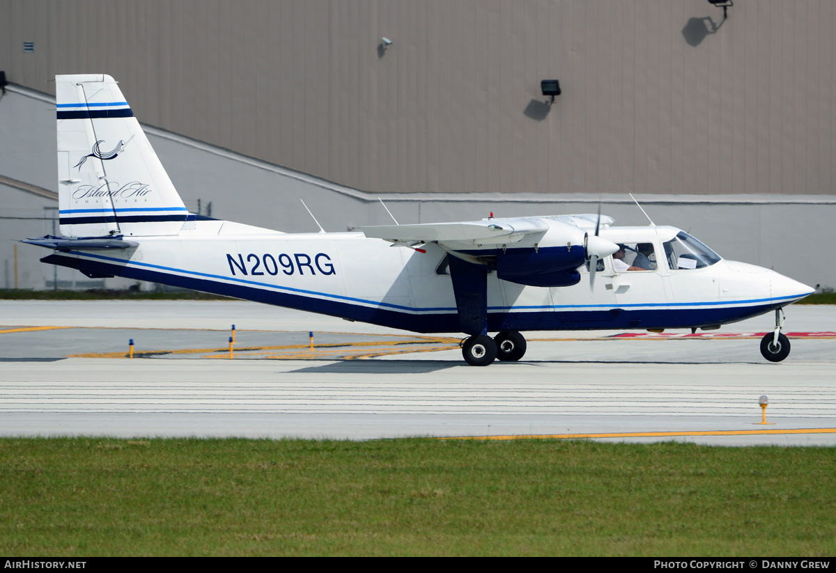 Aircraft Photo of N209RG | Britten-Norman BN-2A-6 Islander | Island Air Charters | AirHistory.net #211210