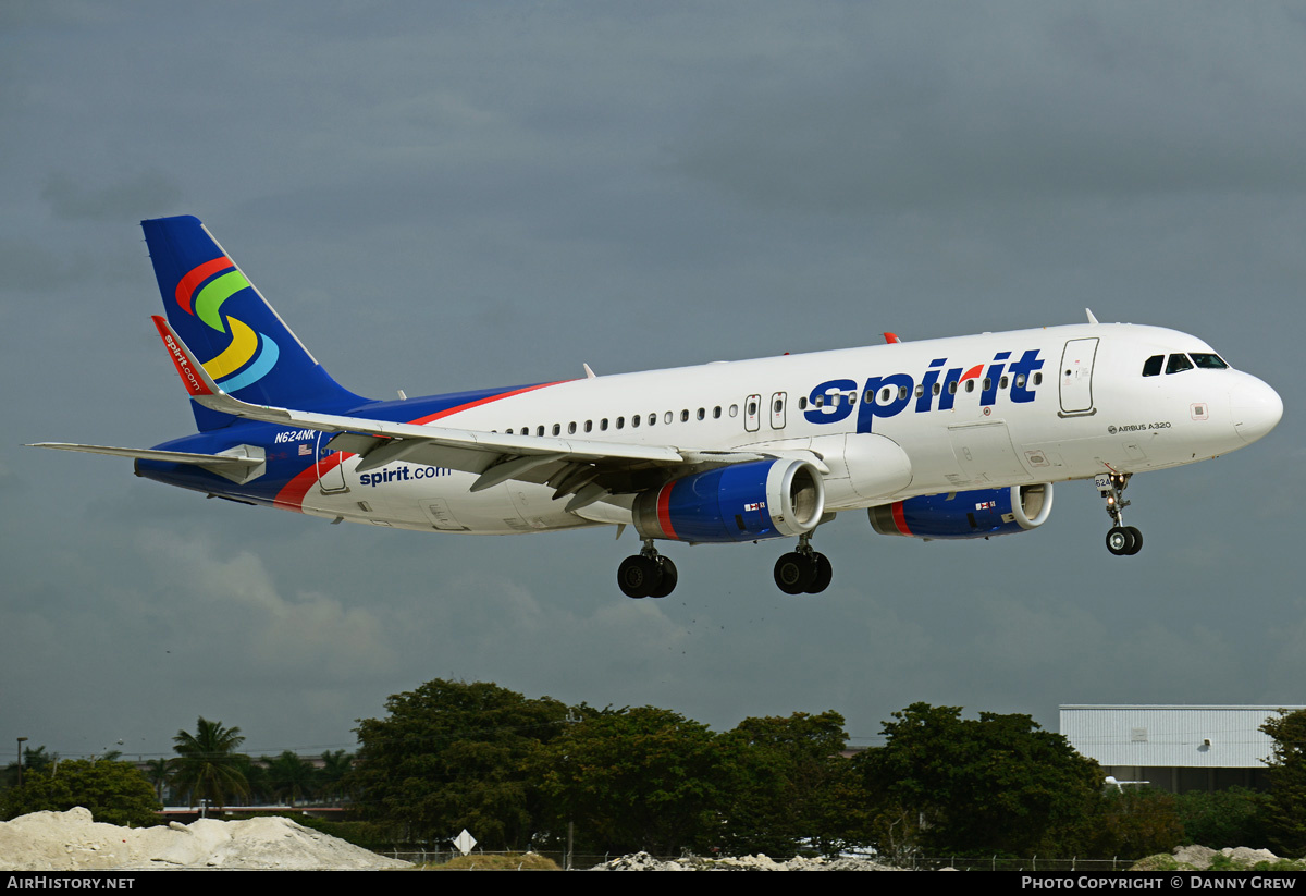 Aircraft Photo of N624NK | Airbus A320-232 | Spirit Airlines | AirHistory.net #211227