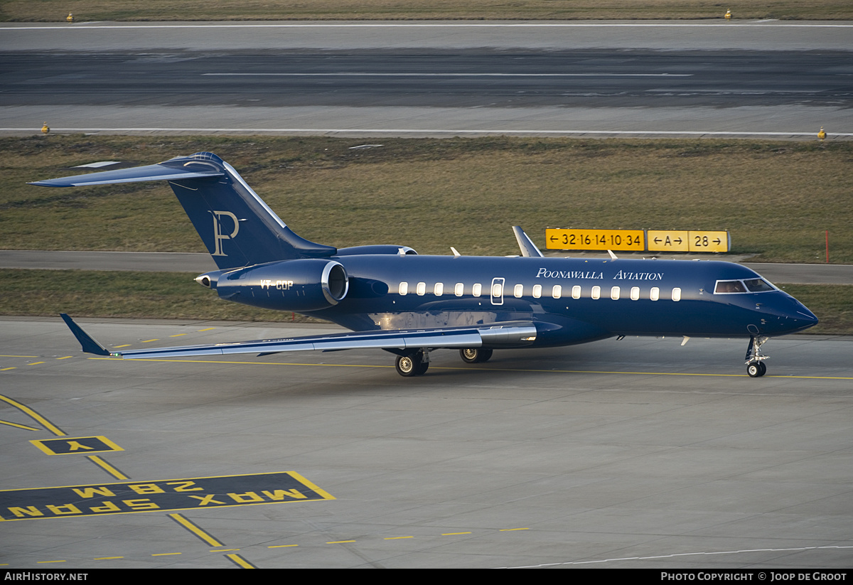 Aircraft Photo of VT-CDP | Bombardier Global 6000 (BD-700-1A10) | Poonawalla Aviation | AirHistory.net #211248