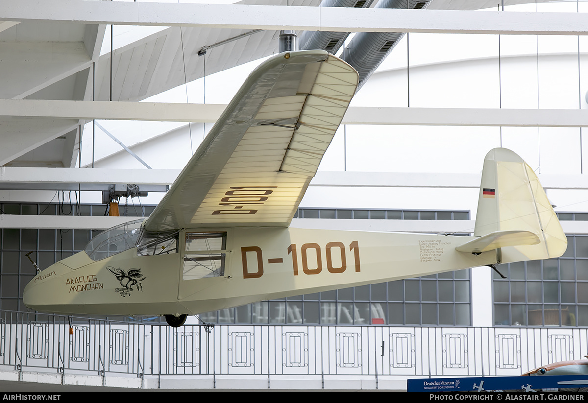 Aircraft Photo of D-1001 | Akaflieg Munchen Mu 10 Milan | AirHistory.net #211261