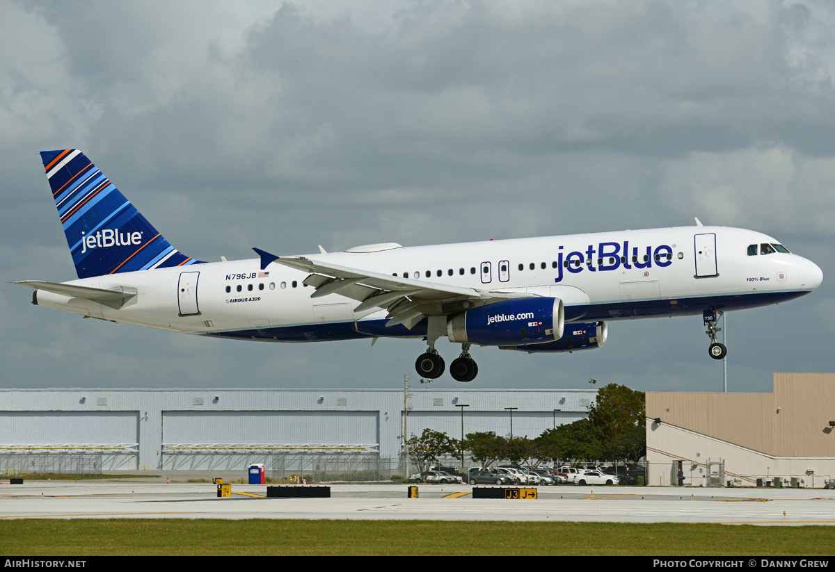 Aircraft Photo of N796JB | Airbus A320-233 | JetBlue Airways | AirHistory.net #211266