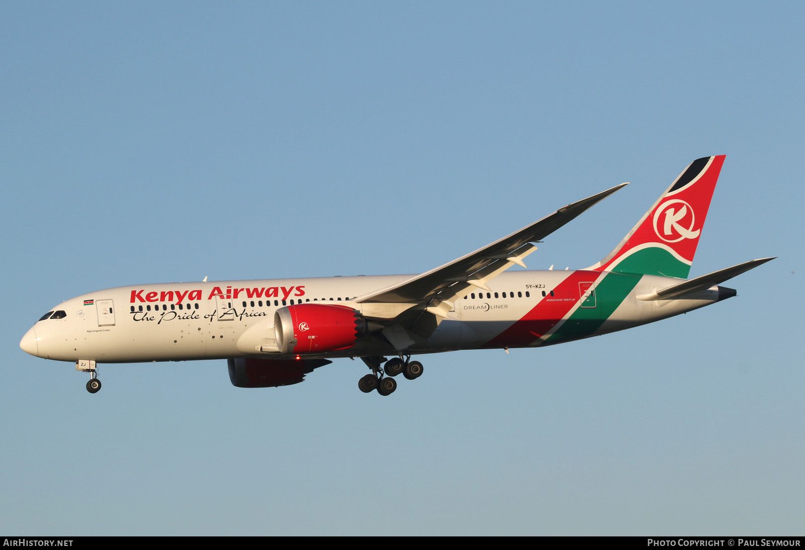 Aircraft Photo of 5Y-KZJ | Boeing 787-8 Dreamliner | Kenya Airways | AirHistory.net #211301