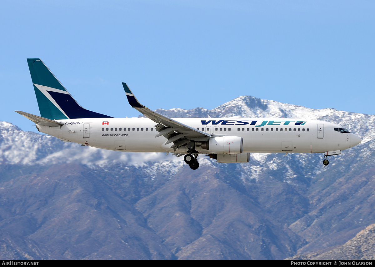 Aircraft Photo of C-GWWJ | Boeing 737-8CT | WestJet | AirHistory.net #211421