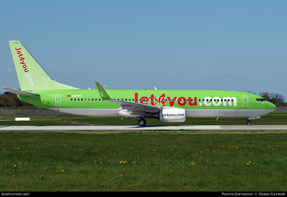 Aircraft Photo of CN-RPF | Boeing 737-8K5 | Jet4you | AirHistory.net #211437
