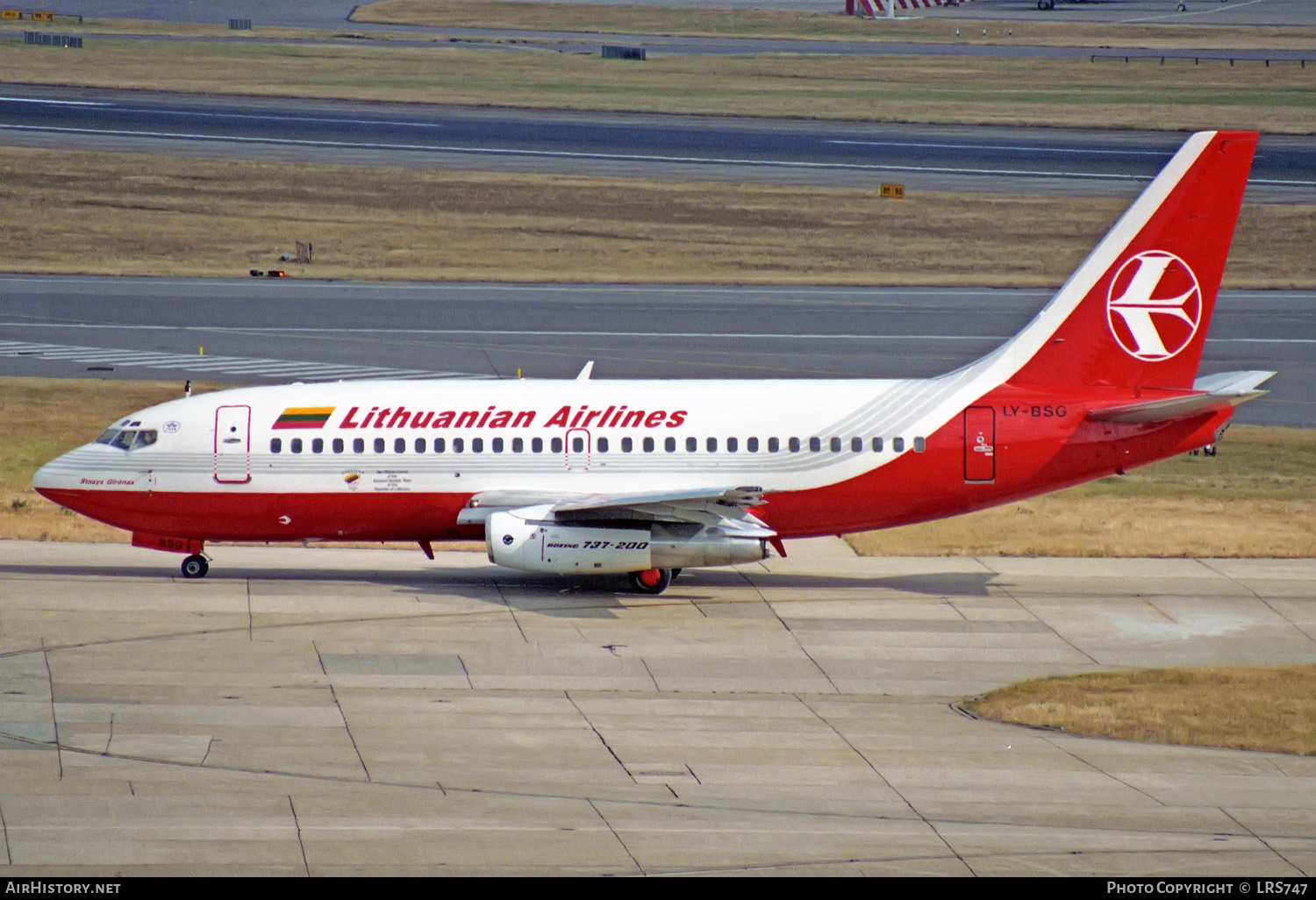 Aircraft Photo of LY-BSG | Boeing 737-2T2/Adv | Lithuanian Airlines | AirHistory.net #211449