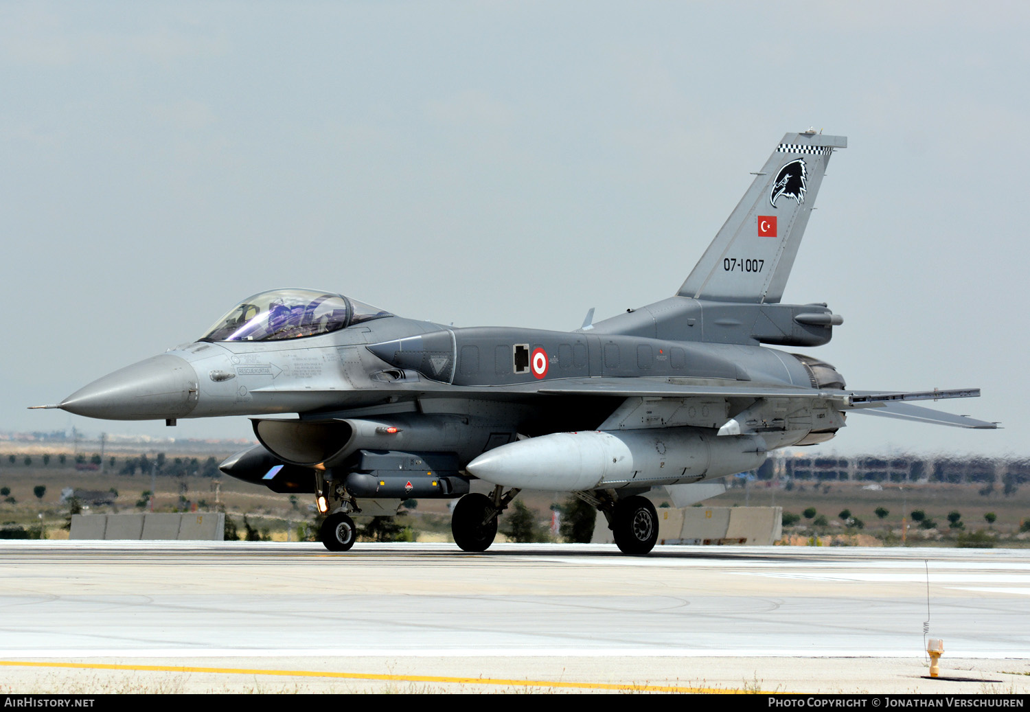 Aircraft Photo of 07-1007 | General Dynamics F-16C Fighting Falcon | Turkey - Air Force | AirHistory.net #211456