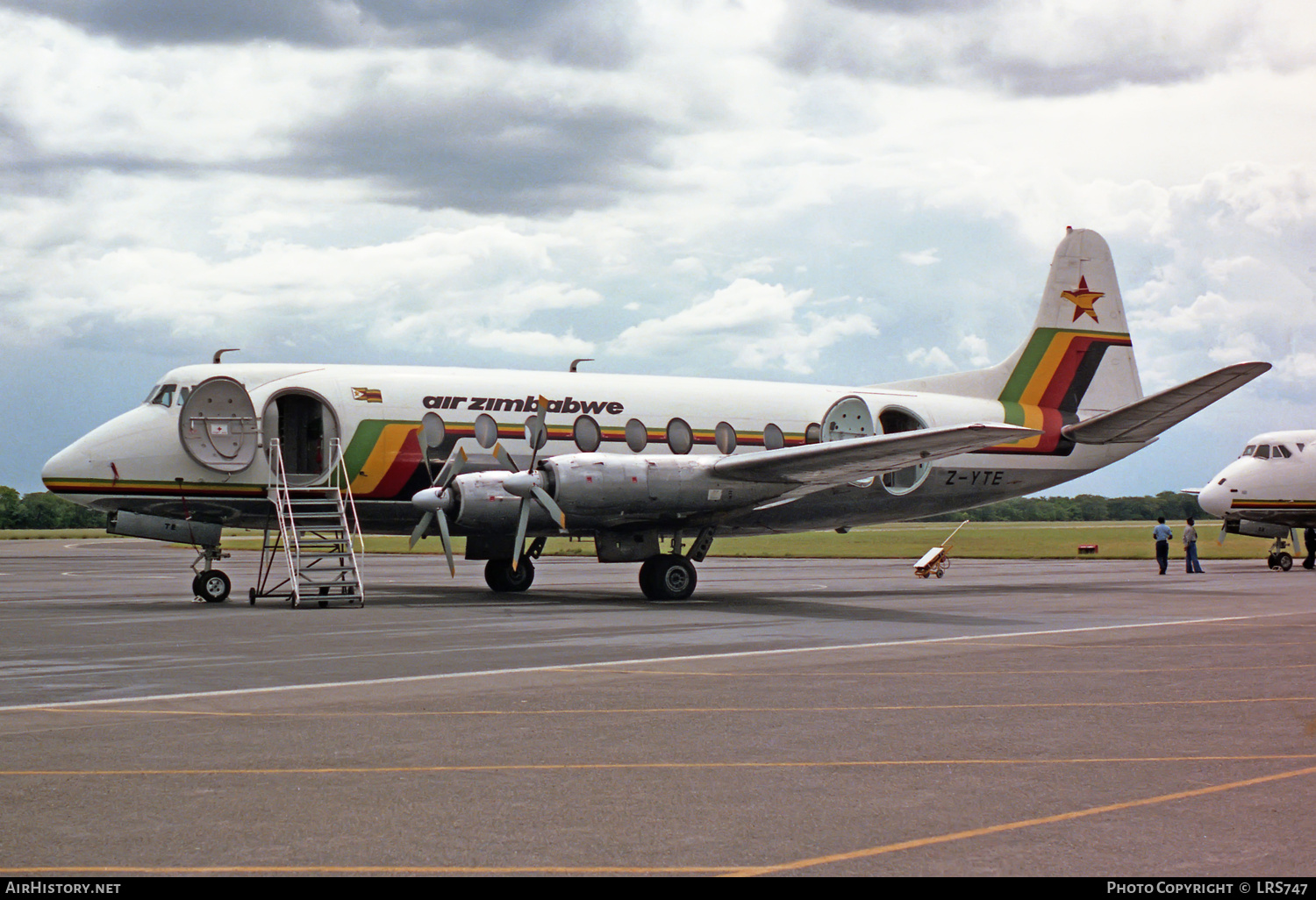 Aircraft Photo of Z-YTE | Vickers 754D Viscount | Air Zimbabwe | AirHistory.net #211481