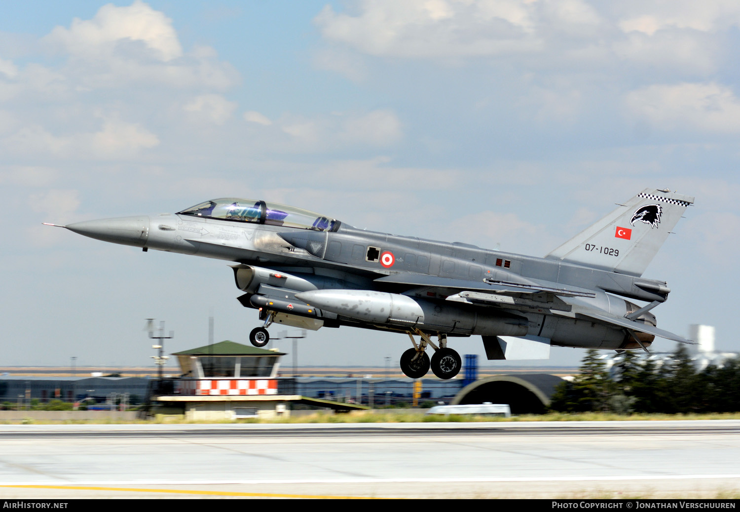 Aircraft Photo of 07-1029 | Lockheed Martin F-16D Fighting Falcon | Turkey - Air Force | AirHistory.net #211507